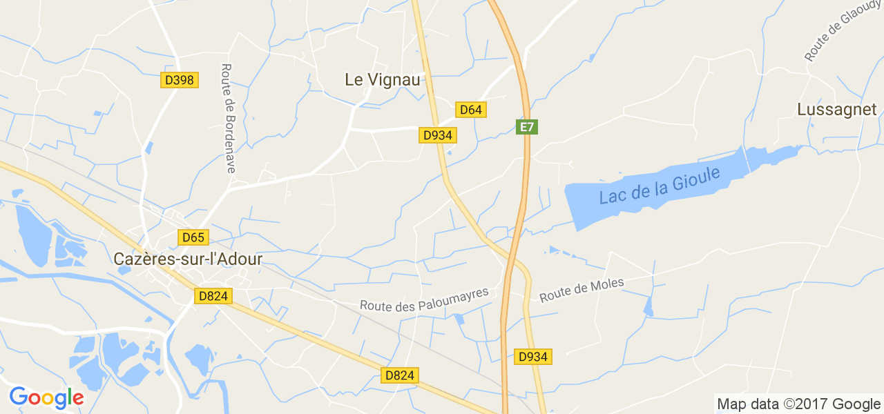 map de la ville de Le Vignau