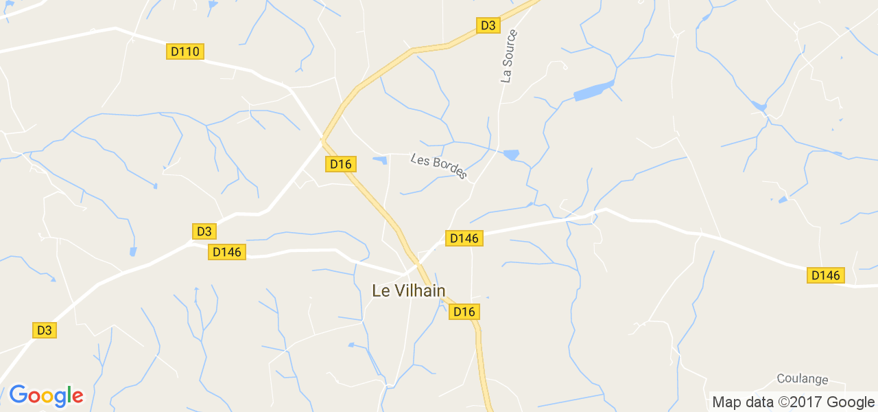 map de la ville de Le Vilhain