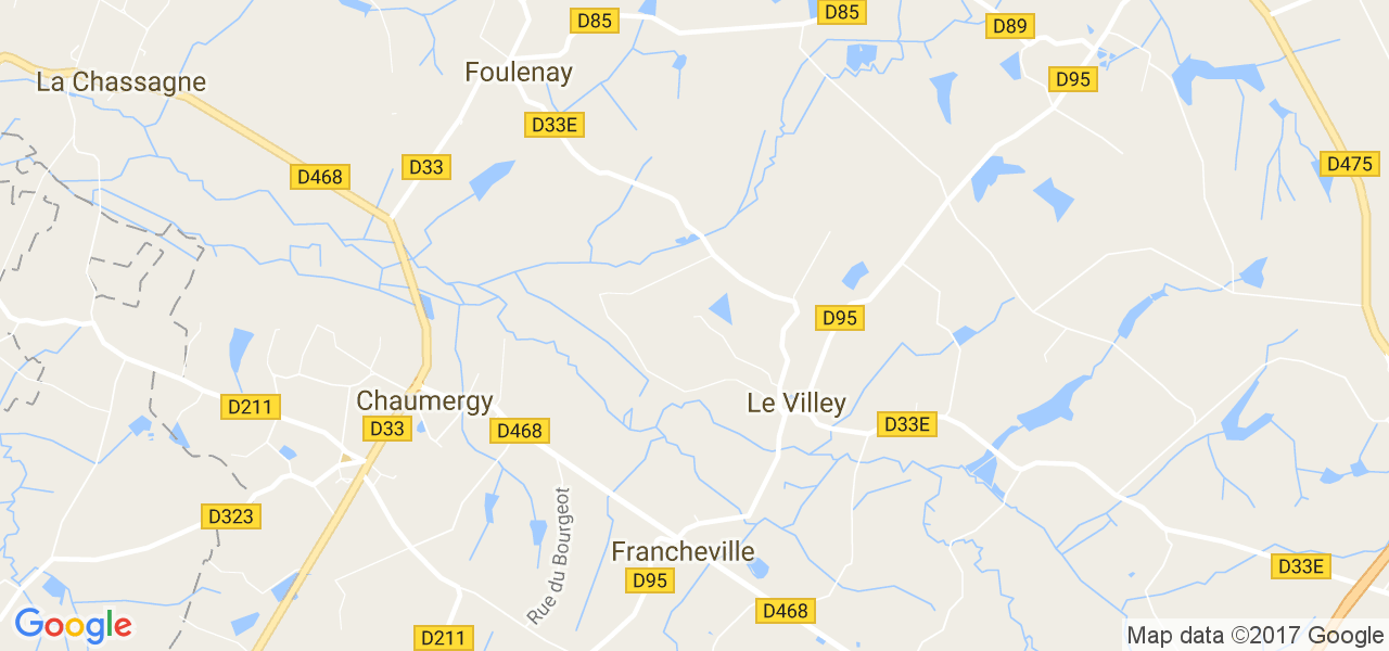 map de la ville de Le Villey