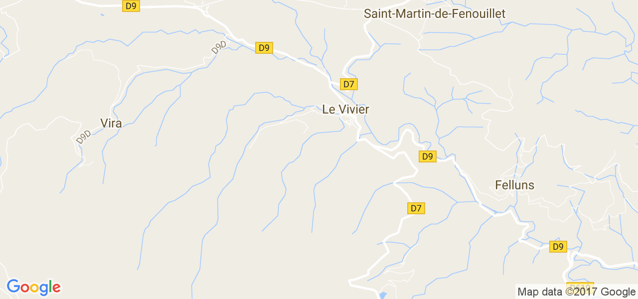 map de la ville de Le Vivier