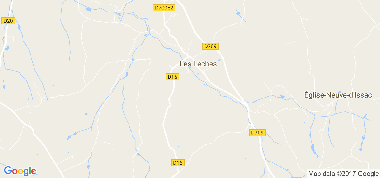 map de la ville de Lèches