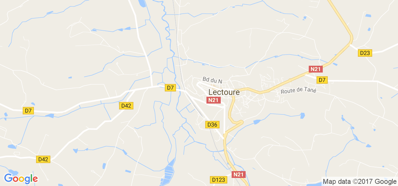 map de la ville de Lectoure