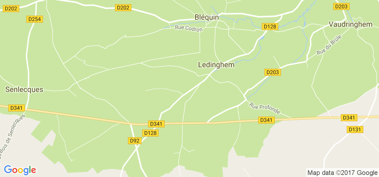 map de la ville de Ledinghem