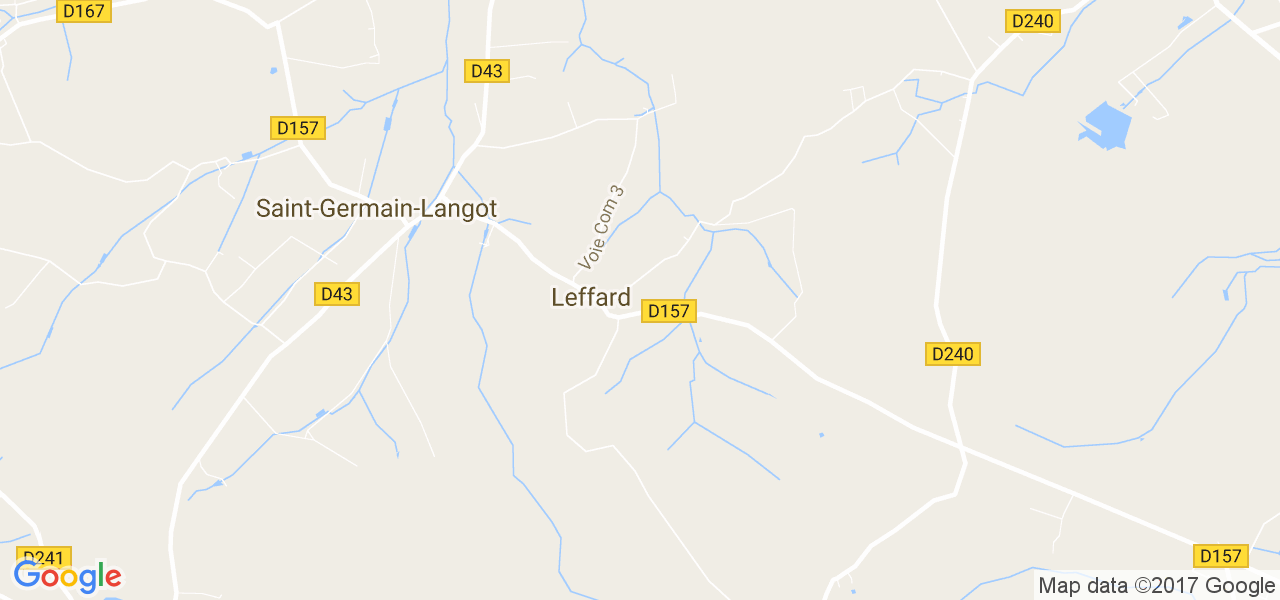 map de la ville de Leffard