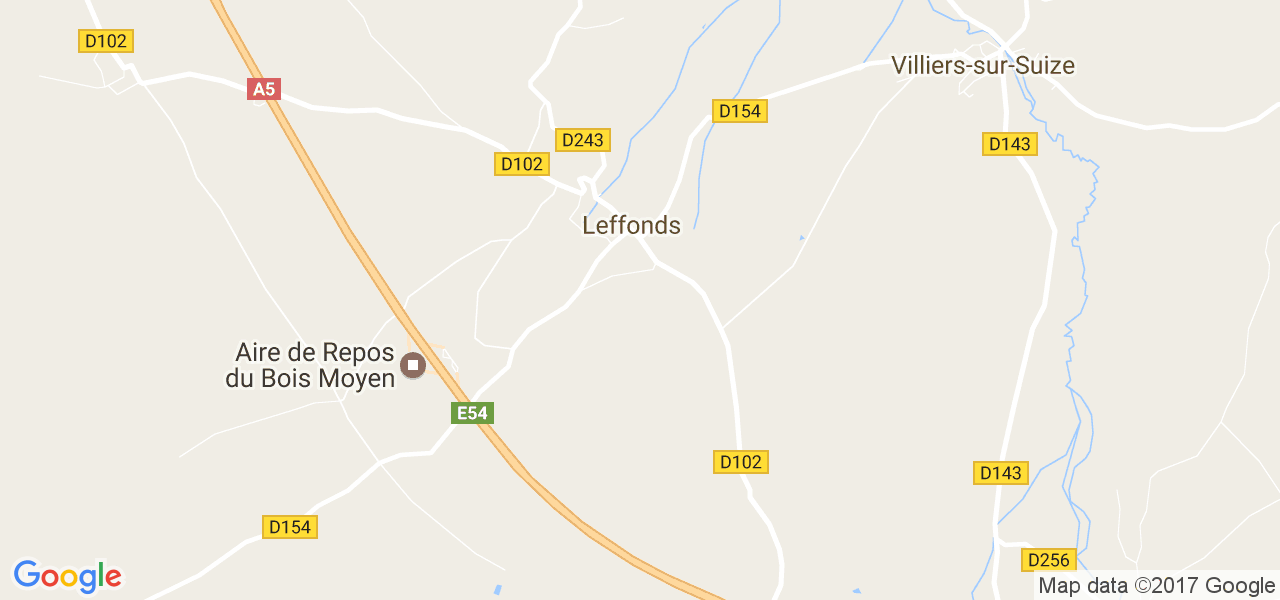 map de la ville de Leffonds