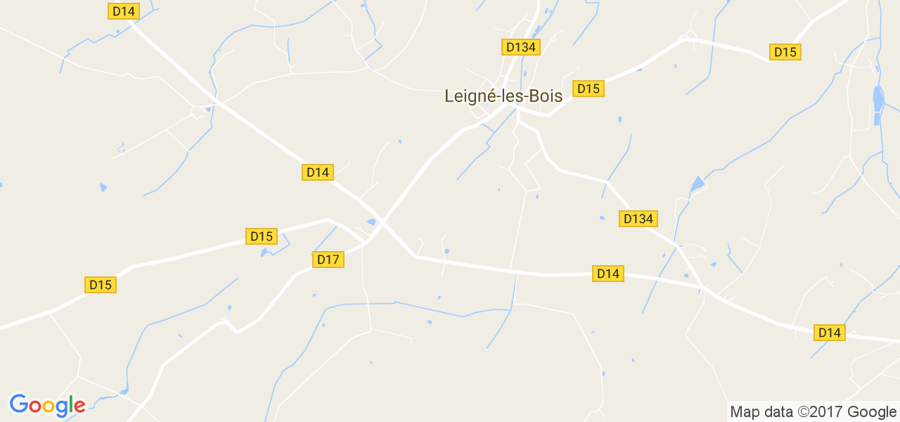 map de la ville de Leigné-les-Bois