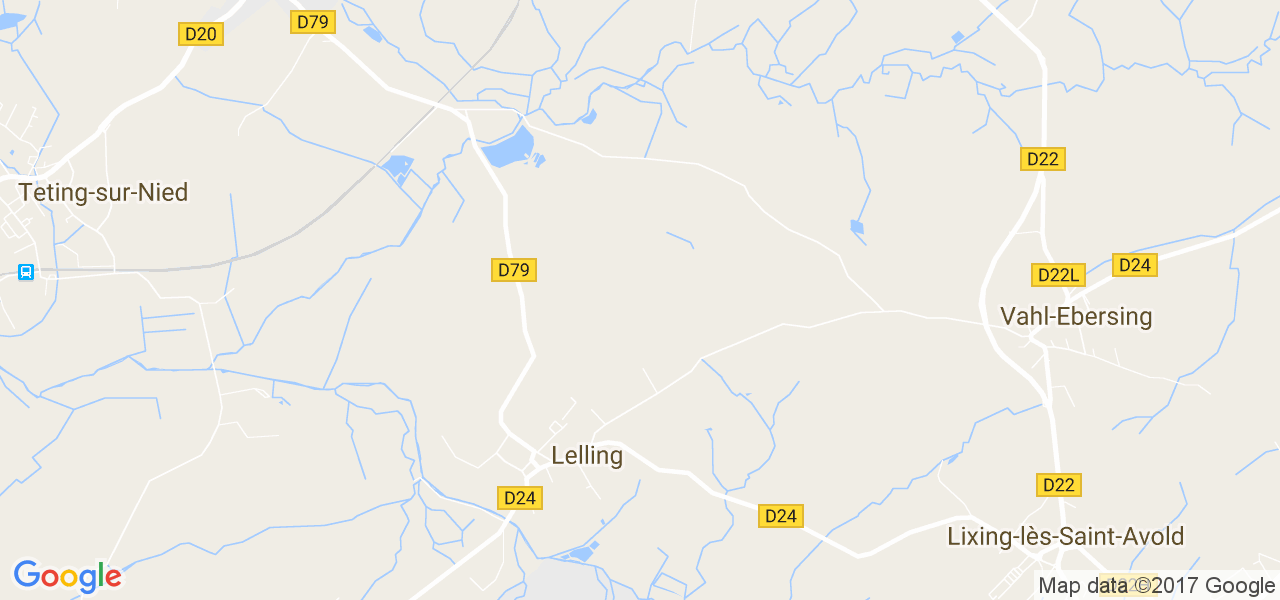 map de la ville de Lelling