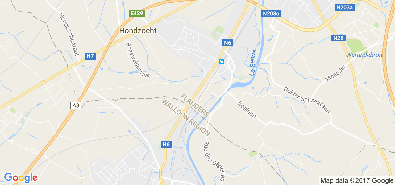 map de la ville de Lembeek