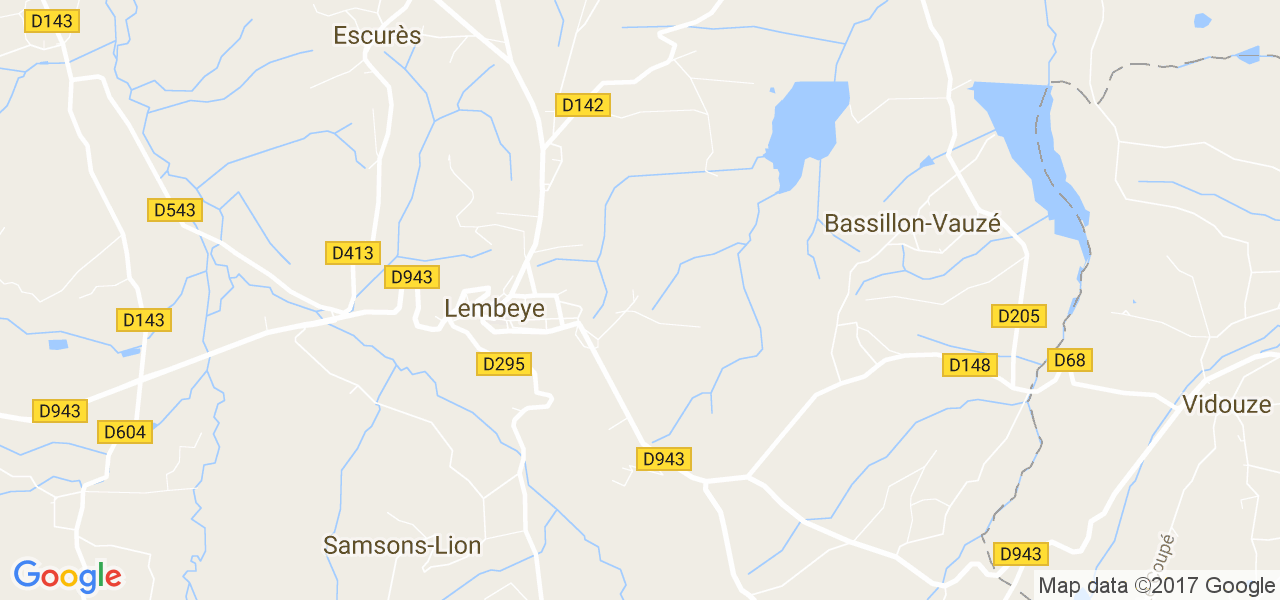 map de la ville de Lembeye