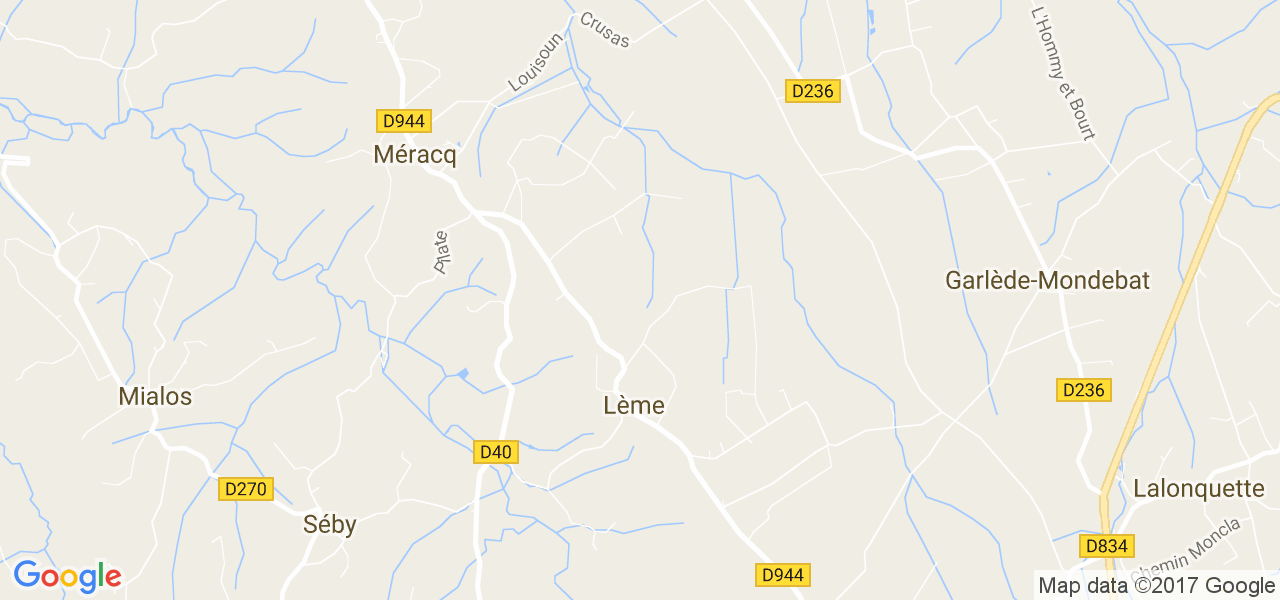 map de la ville de Lemé