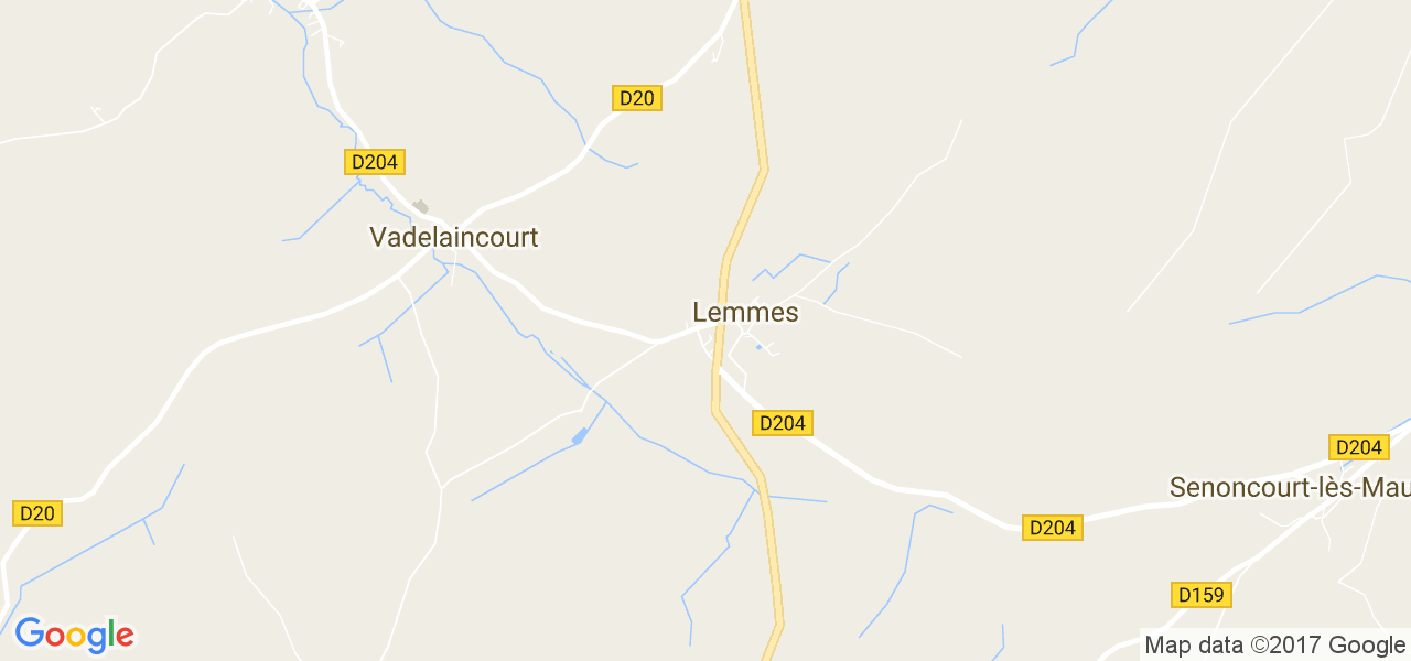 map de la ville de Lemmes