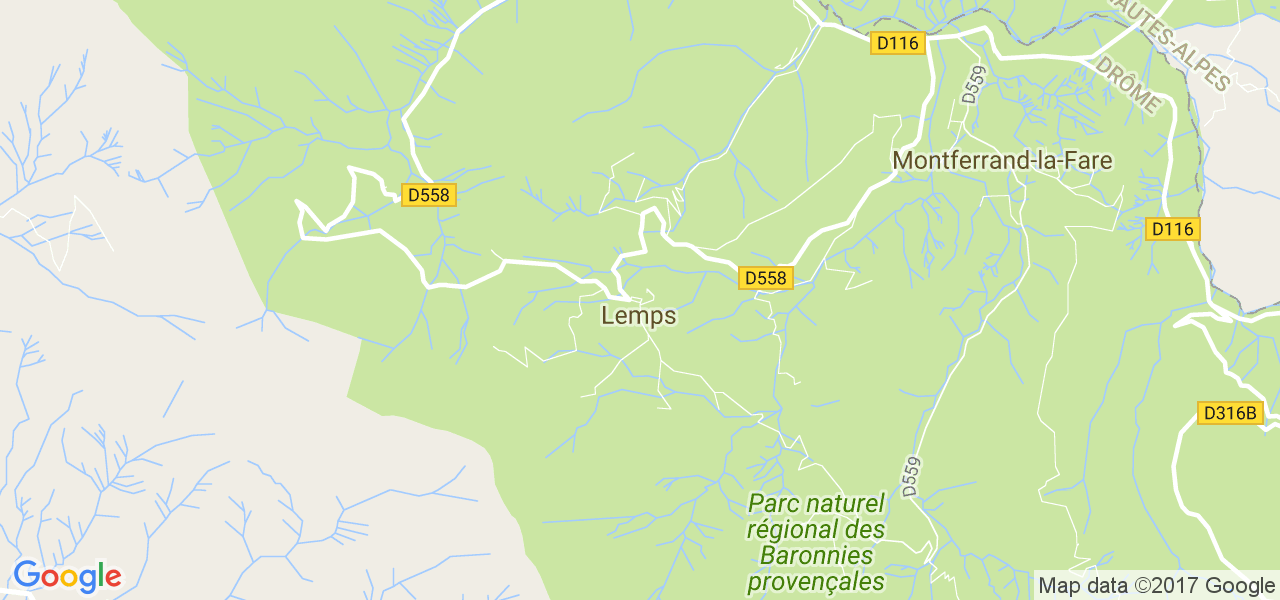 map de la ville de Lemps