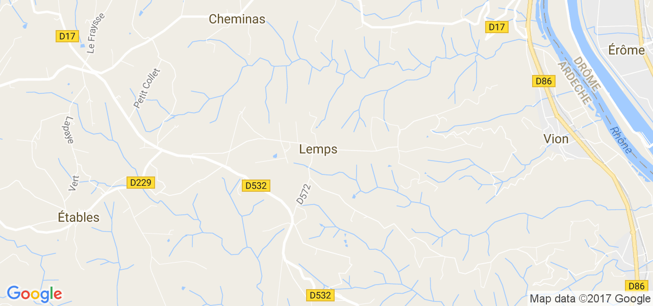 map de la ville de Lemps