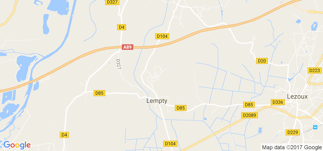 map de la ville de Lempty