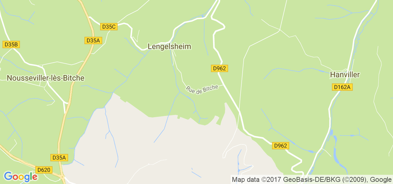 map de la ville de Lengelsheim