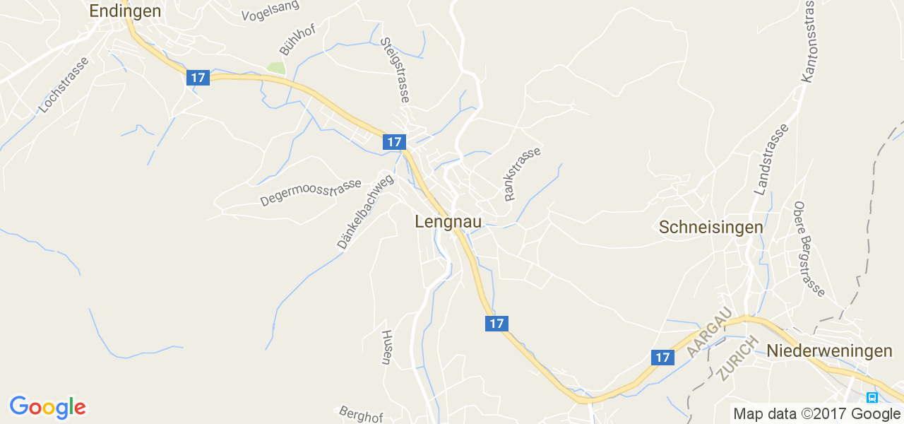 map de la ville de Lengnau