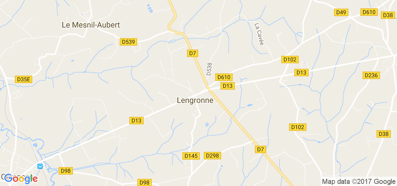 map de la ville de Lengronne