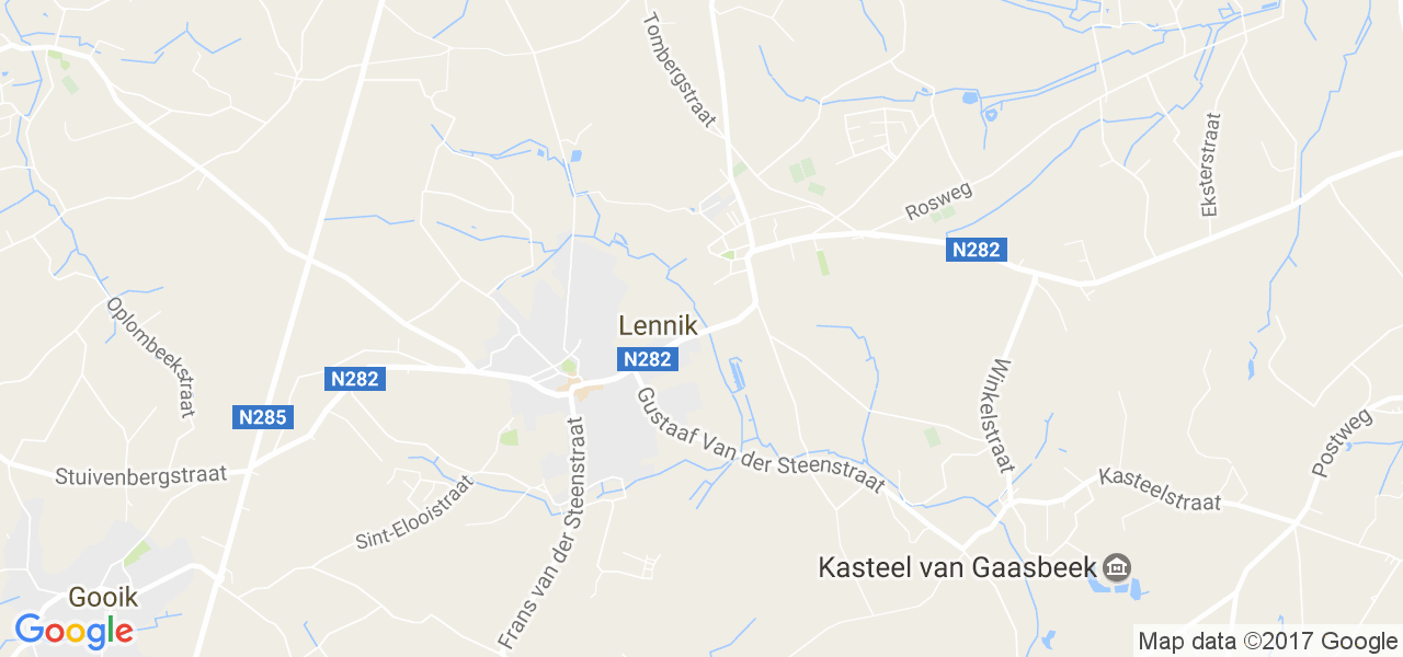 map de la ville de Lennik