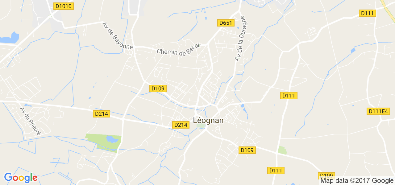 map de la ville de Léognan