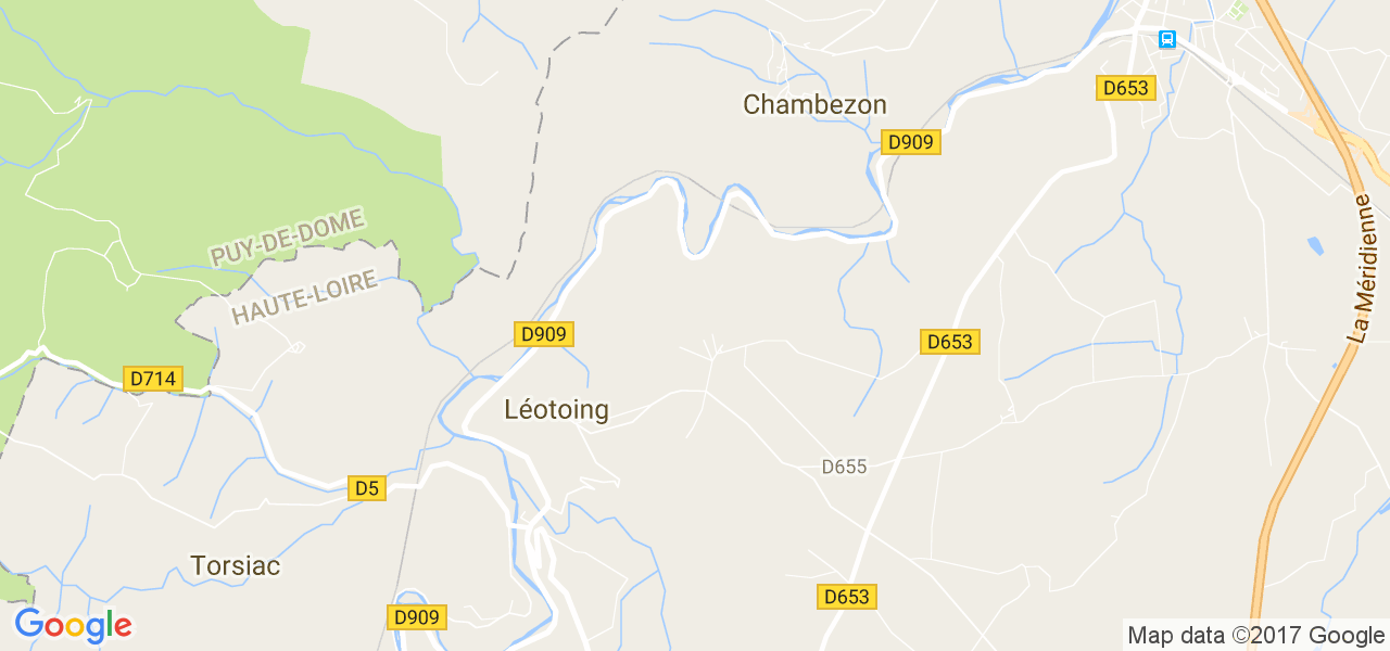 map de la ville de Léotoing