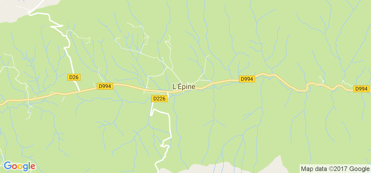 map de la ville de L'Épine