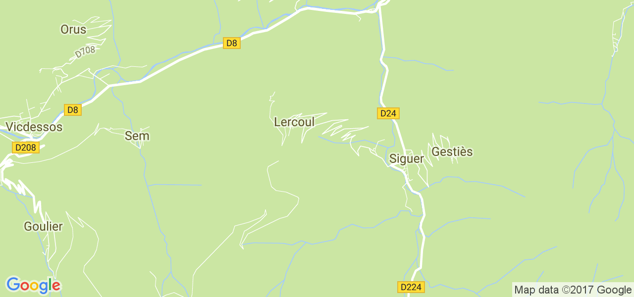 map de la ville de Lercoul