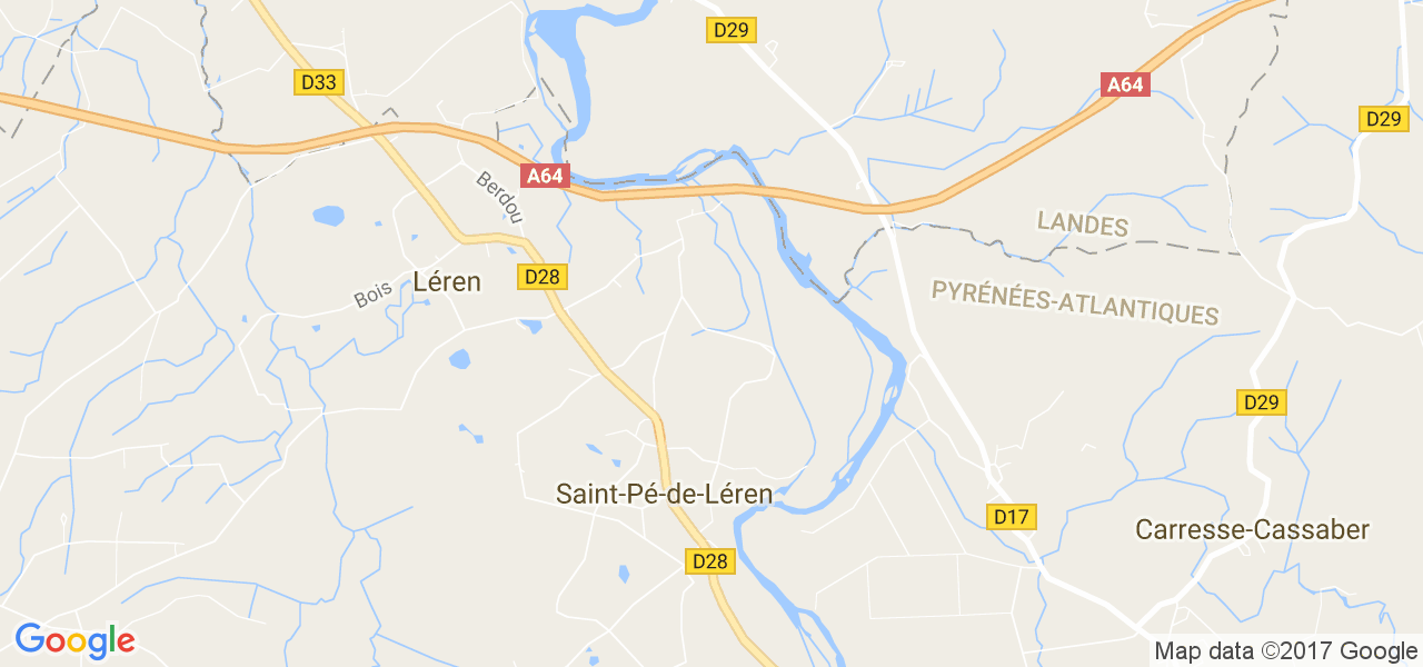 map de la ville de Léren