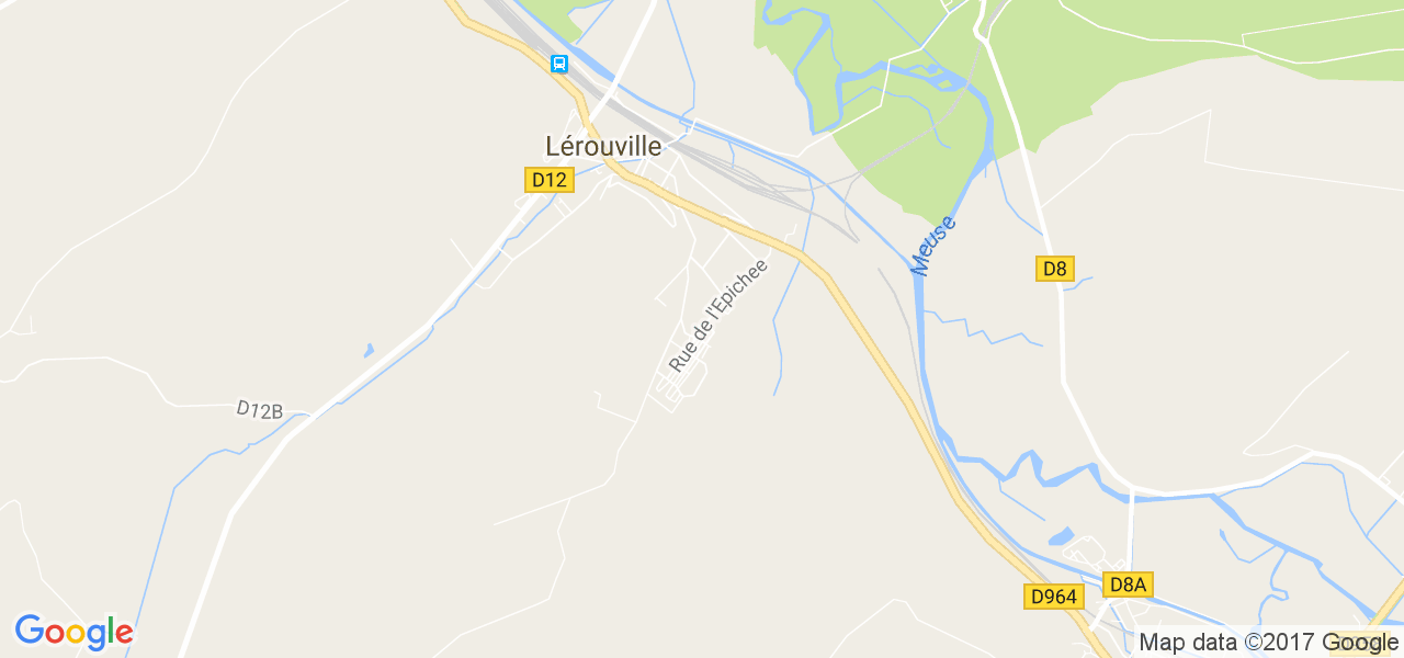 map de la ville de Lérouville