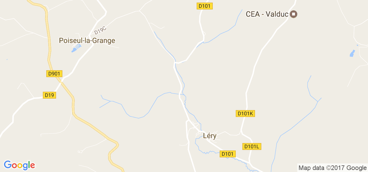 map de la ville de Léry