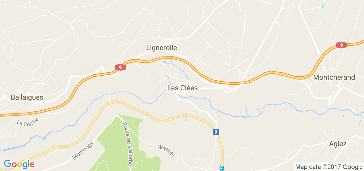 map de la ville de Les Clées