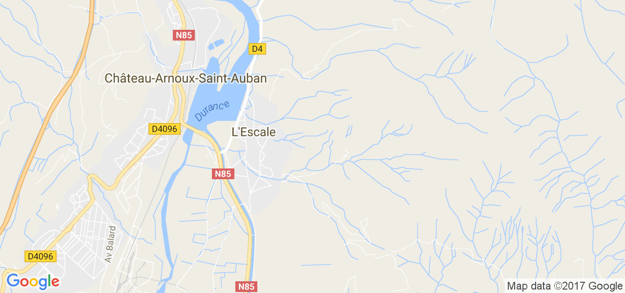 map de la ville de L'Escale