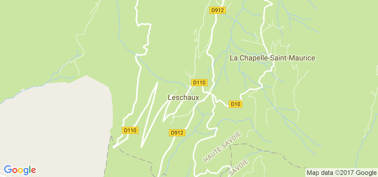 map de la ville de Leschaux