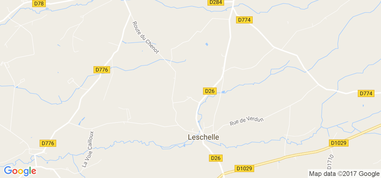 map de la ville de Leschelle