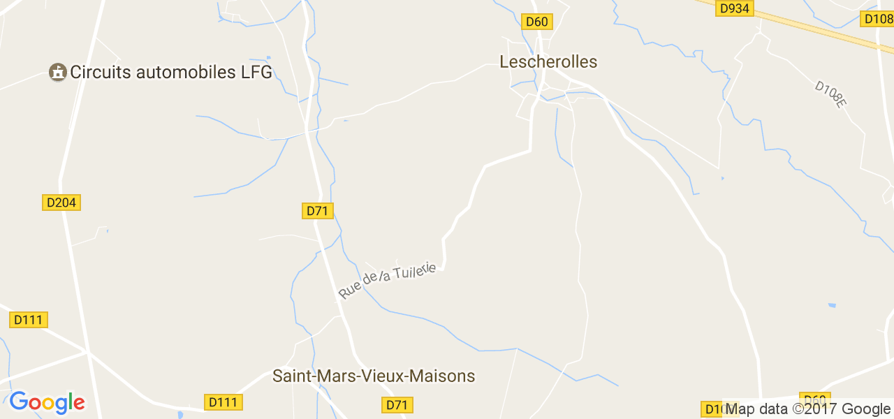 map de la ville de Lescherolles