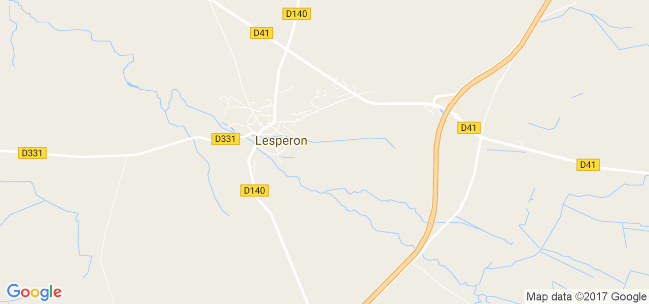 map de la ville de Lespéron