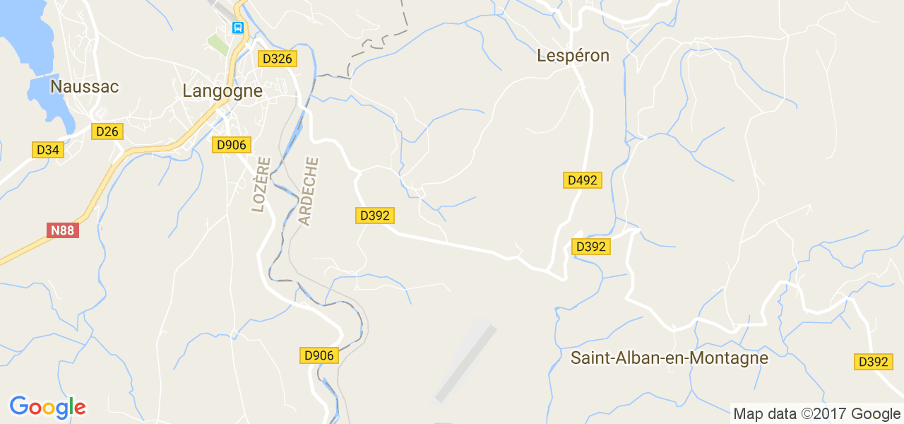 map de la ville de Lespéron