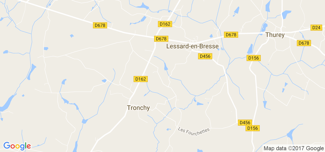 map de la ville de Lessard-en-Bresse