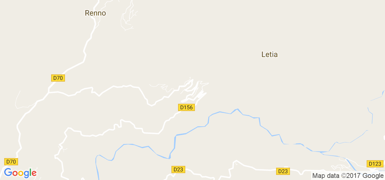 map de la ville de Letia