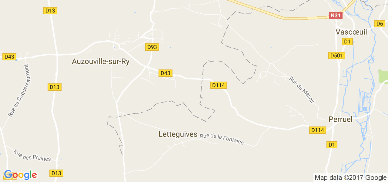 map de la ville de Letteguives