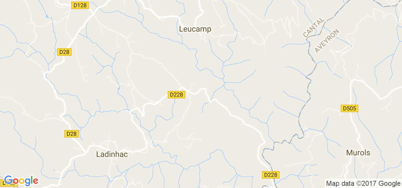 map de la ville de Leucamp