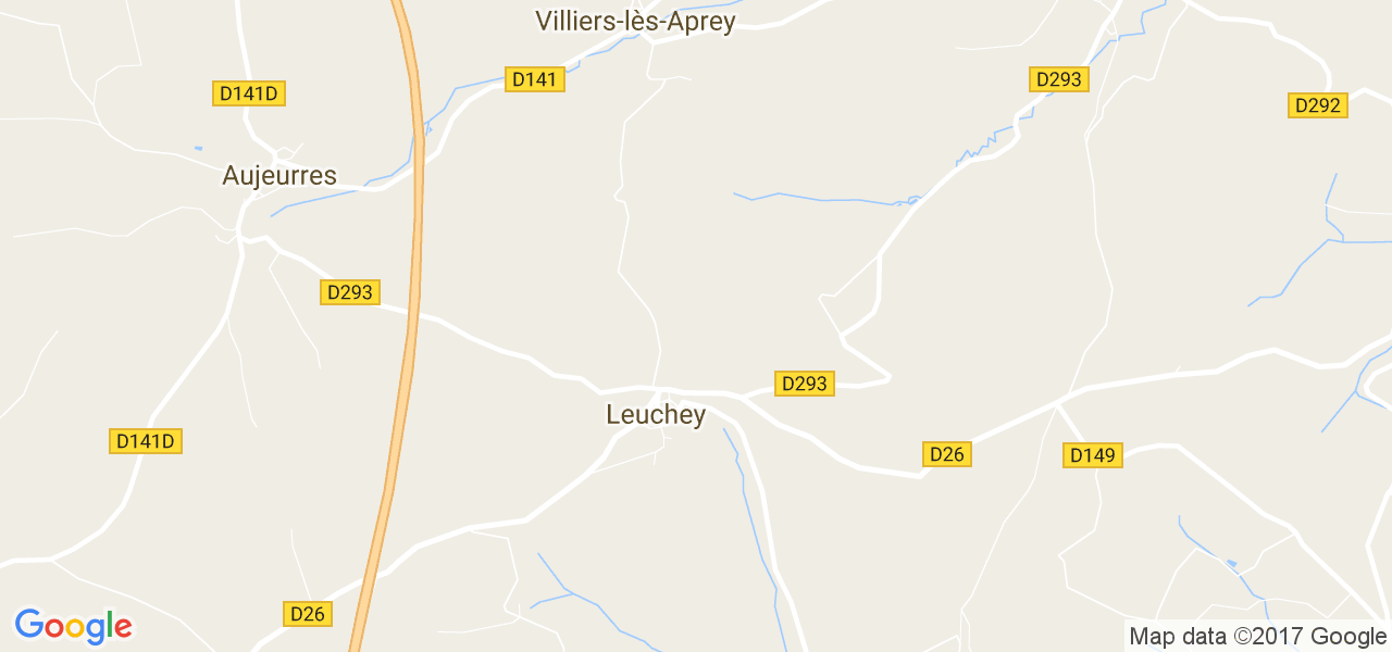 map de la ville de Leuchey