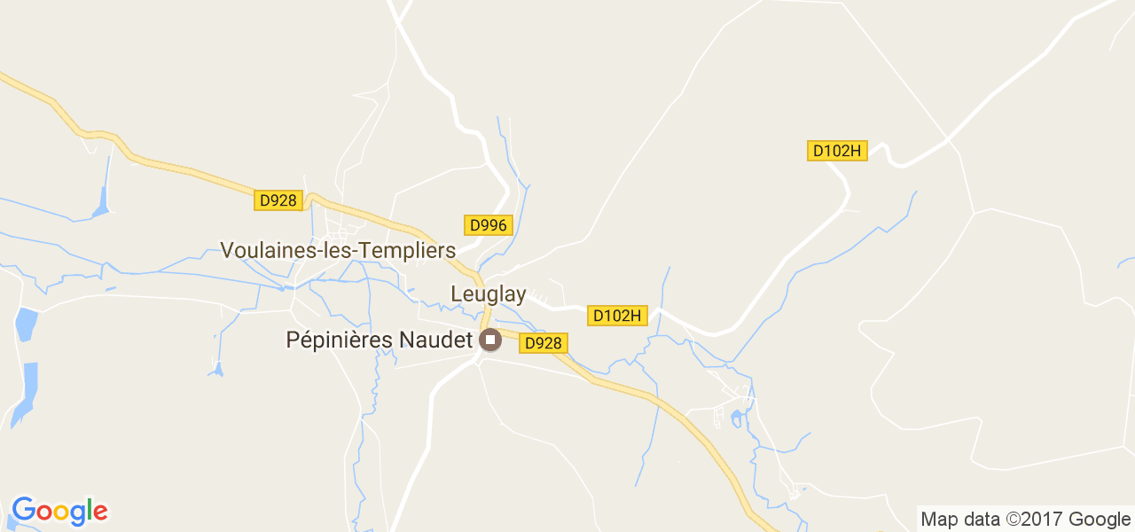 map de la ville de Leuglay