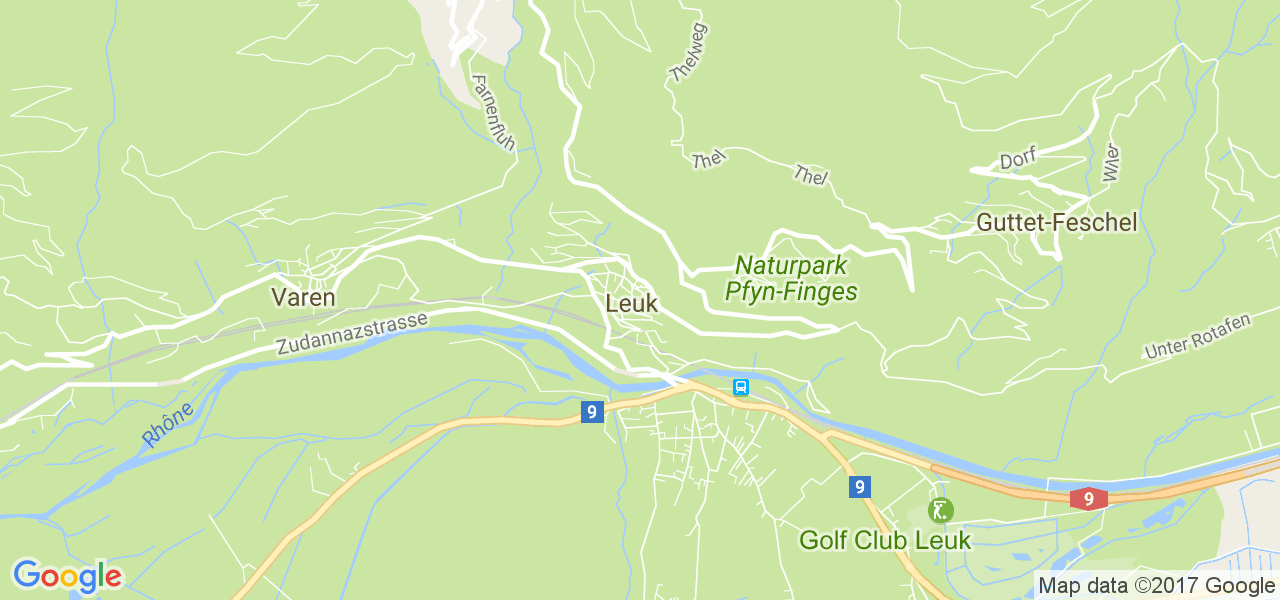 map de la ville de Leuk