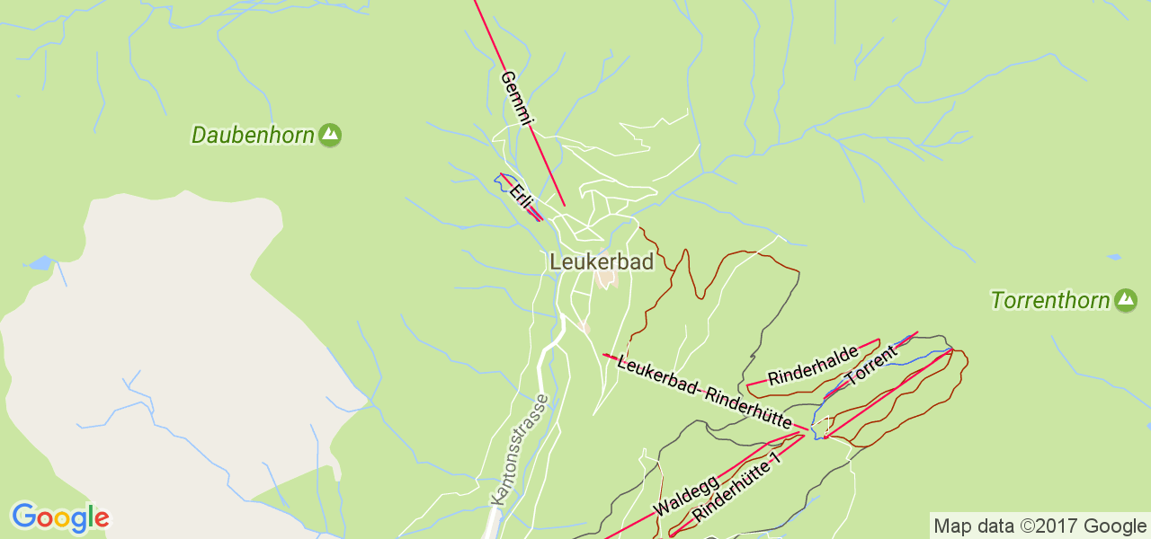 map de la ville de Leukerbad