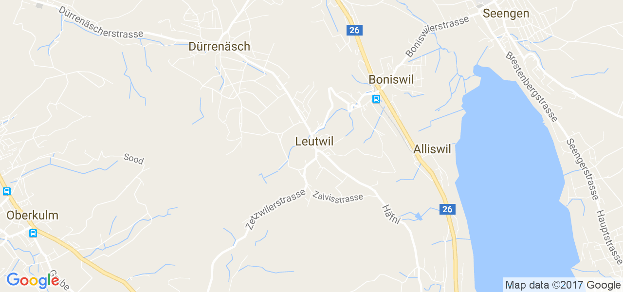 map de la ville de Leutwil