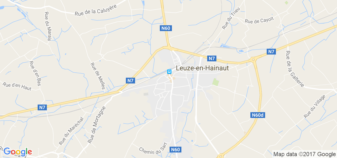 map de la ville de Leuze