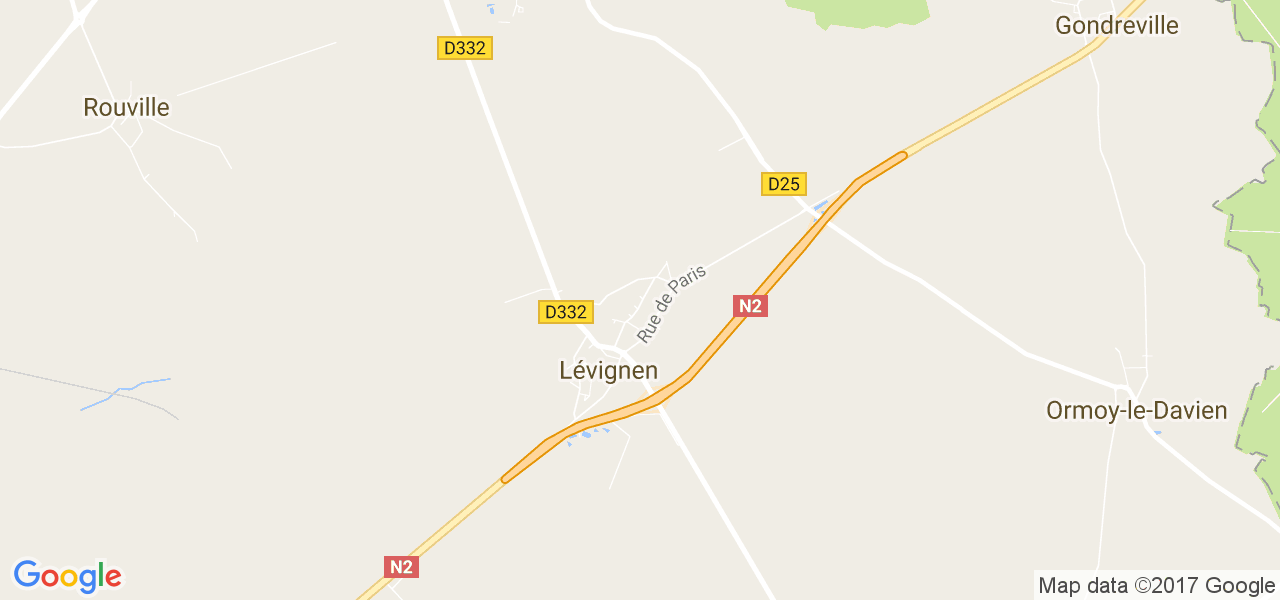 map de la ville de Lévignen