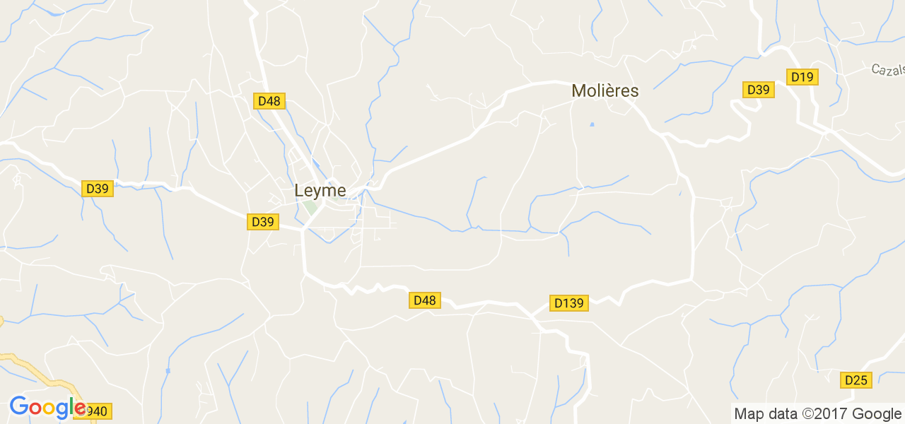 map de la ville de Leyme