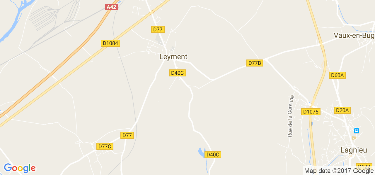 map de la ville de Leyment