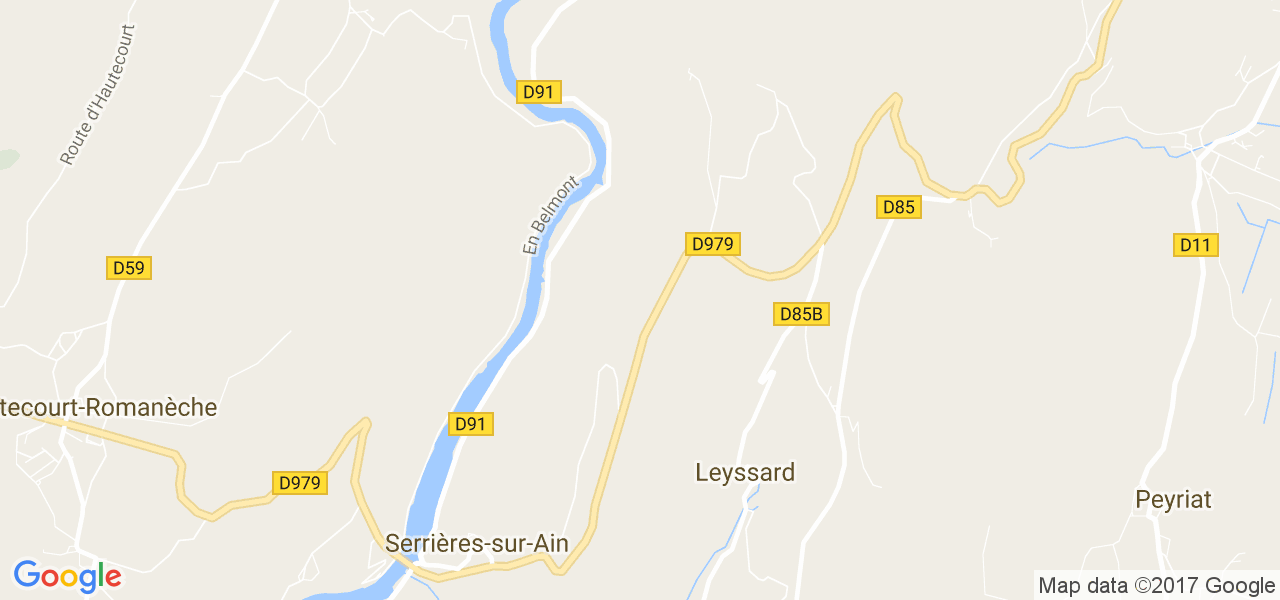 map de la ville de Leyssard